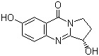 结构式 CAS# 84847-50-7, 鸭嘴花碱酮; (S)-2,3-二氢-3,7-二羟基吡咯并[2,1-b]喹唑啉-9(1H)-酮