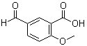 structure of CAS# 84923-70-6, 2-Methoxy-5-formylbenzoic acid;5-Formyl-2-methoxybenzoic acid