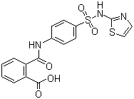 Phthalylsulfathiazole molecular structure (CAS 85-73-4)