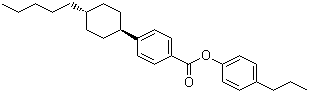 structure of CAS# 85005-66-9, 4-Propylphenyl 4-(trans-4-pentylcyclohexyl)benzoate;HP-53