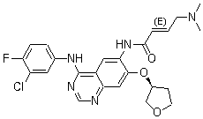 结构式 CAS# 850140-72-6, 阿法替尼