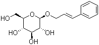 structure of CAS# 85026-55-7, (2E)-3-Phenyl-2-propen-1-yl beta-D-glucopyranoside