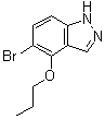 结构式 CAS# 850363-69-8, 5-溴-4-丙氧基-1H-吲唑