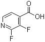 结构式 CAS# 851386-31-7, 2,3-二氟吡啶-4-甲酸