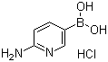 结构式 CAS# 851524-96-4, 6-氨基吡啶-3-硼酸盐酸盐
