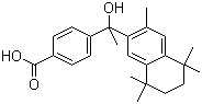 结构式 CAS# 852524-20-0, 4-[1-羟基-1-(5,6,7,8-四氢-3,5,5,8,8-五甲基-2-萘基)乙基]苯甲酸
