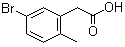 structure of CAS# 854646-94-9, 5-Bromo-2-methylbenzeneacetic acid;2-(5-Bromo-2-methylphenyl)acetic acid