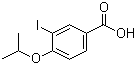 structure of CAS# 856167-47-0, 3-Iodo-4-isopropoxybenzoic acid