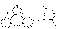 结构式 CAS# 85650-56-2, 阿塞那平马来酸盐; 马来酸阿塞那平