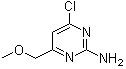 结构式 CAS# 856972-65-1, 4-氯-6-(甲氧基甲基)-2-嘧啶胺