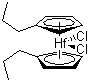 structure of CAS# 85722-06-1, Bis(propylcyclopentadienyl)hafnium dichloride;Bis(n-propylcyclopentadienyl)hafnium dichloride