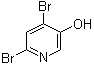 结构式 CAS# 857429-81-3, 4,6-二溴-3-吡啶醇