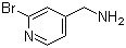 结构式 CAS# 858362-82-0, 2-溴-4-氨甲基吡啶; 2-溴吡啶-4-甲胺