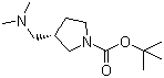 结构式 CAS# 859027-48-8, (R)-1-Boc-3-((二甲基氨基)甲基)吡咯烷; (R)-1-叔丁氧羰基-3-((二甲基氨基)甲基)吡咯烷