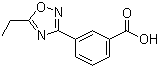 结构式 CAS# 859155-81-0, 3-(5-乙基-1,2,4-恶二唑-3-基)苯甲酸