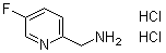 structure of CAS# 859164-78-6, 2-Aminomethyl-5-fluoropyridine dihydrochloride;(5-Fluoropyridin-2-yl)methanamine dihydrochloride