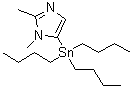 结构式 CAS# 86051-75-4, 1,2-二甲基-5-(三丁基锡烷基)-1H-咪唑