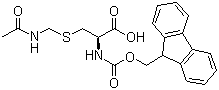 structure of CAS# 86060-81-3, Fmoc-S-acetamidomethyl-L-cysteine;FMOC-L-Cys; Fmoc-Cys(Acm)-OH; N-alpha-(9-Fluorenylmethyloxycarbonyl)-S-(acetyl-aminomethyl)-L-cysteine