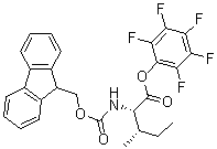 结构式 CAS# 86060-89-1, N-(芴甲氧羰基)异亮氨酸五氟苯基酯