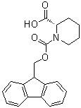 结构式 CAS# 86069-86-5, (S)-1,2-哌啶二甲酸 1-芴甲基酯