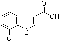 结构式 CAS# 86153-24-4, 7-氯吲哚-3-羧酸