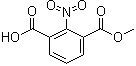 structure of CAS# 861593-27-3, 2-Nitro-1,3-benzenedicarboxylic acid 1-methyl ester;2-Nitroisophthalic acid methyl ester