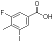 结构式 CAS# 861905-94-4, 3-氟-5-碘-4-甲基苯甲酸