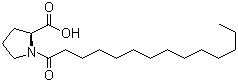 N-Tetradecanoyl-L-proline molecular structure (CAS 86282-96-4)