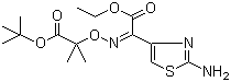 结构式 CAS# 86299-46-9, (Z)-2-(2-氨基噻唑-4-基)-2-(1-叔丁氧羰基-1-甲基)乙氧亚氨基乙酸乙酯