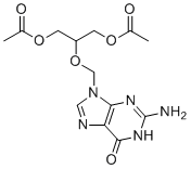 更昔洛韦二乙酸酯分子结构 (CAS 86357-19-9)