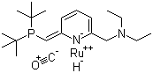 structure of CAS# 863971-63-5, Milstein Catalyst;Carbonylhydrido[6-(di-tert-butylphosphinomethylene)-2-(N,N-diethylaminomethyl)-1,6-dihydropyridine]ruthenium(II)