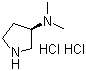 structure of CAS# 864448-61-3, (R)-(+)-3-(Dimethylamino)pyrrolidine dihydrochloride