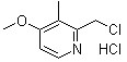 结构式 CAS# 86604-74-2, 2-(氯甲基)-4-甲氧基-3-甲基吡啶盐酸盐
