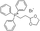 结构式 CAS# 86608-70-0, 2-(1,3-二氧戊环-2-基)乙基三苯基溴化鏻