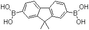 结构式 CAS# 866100-14-3, 9,9-二甲基-2,7-芴二硼酸