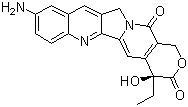 结构式 CAS# 86639-63-6, 10-氨基喜树碱