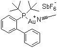structure of CAS# 866641-66-9, (Acetonitrile)[(biphenyl-2-yl)di-tert-butylphosphine]gold(1+) hexafluoroantimonate;JohnPhos Au(MeCN)SbF6