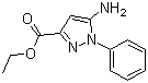 structure of CAS# 866837-96-9, Ethyl 5-amino-1-phenyl-1H-pyrazole-3-carboxylate