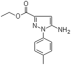 结构式 CAS# 866837-98-1, 5-氨基-1-(4-甲基苯基)-1H-吡唑-3-甲酸乙酯