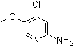 structure of CAS# 867131-26-8, 2-Amino-4-chloro-5-methoxypyridine
