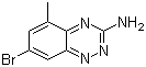 structure of CAS# 867330-26-5, 7-Bromo-5-methylbenzo[e][1,2,4]triazin-3-amine;7-Bromo-5-methyl-1,2,4-benzotriazin-3-amine