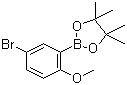 结构式 CAS# 868629-78-1, 5-溴-2-甲氧基苯硼酸频那醇酯