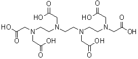 结构式 CAS# 869-52-3, 三乙烯四胺六乙酸