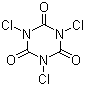 结构式 CAS# 87-90-1, 三氯异氰尿酸