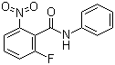 structure of CAS# 870281-83-7, 2-Fluoro-6-nitro-N-phenylbenzamide