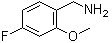 structure of CAS# 870563-60-3, 4-Fluoro-2-methoxybenzylamine;(4-Fluoro-2-methoxyphenyl)methanamine