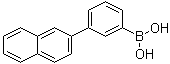结构式 CAS# 870774-29-1, [3-(2-萘基)苯基]硼酸