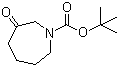 structure of CAS# 870842-23-2, 1-Boc-3-oxoazepane;N-Boc-3-azaheptan-1-one