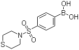 structure of CAS# 871329-69-0, [4-(Thiomorpholine-4-sulfonyl)phenyl]boronic acid;[4-[(4-Thiomorpholinyl)sulfonyl]phenyl]boronic acid