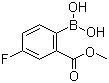 结构式 CAS# 871329-81-6, 4-氟-2-甲氧羰基苯硼酸
